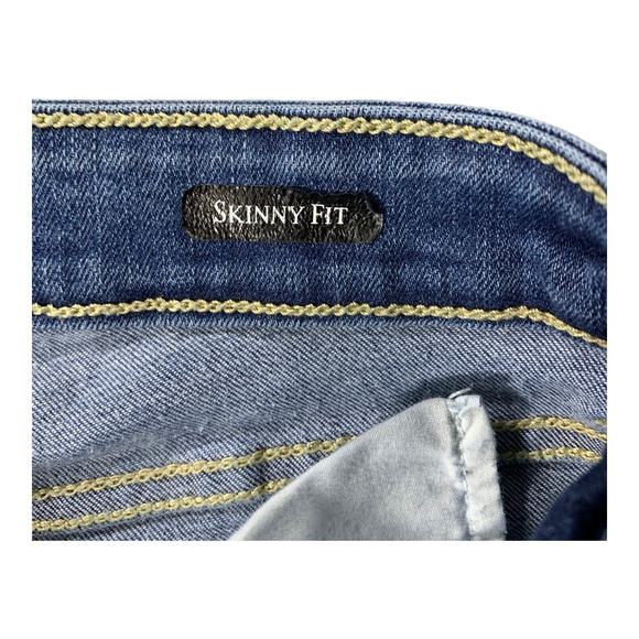 Judy Blue Jeans Womens 5 (27x25.5) Skinny Fit Distressed Crop Raw Hem - Picture 3 of 13